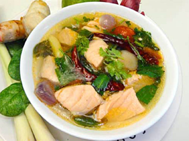 39. Salmon Tom Yam Pla Soup