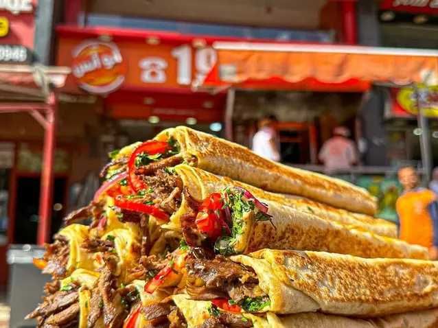 Syrian Meat Shawarma Sandwich