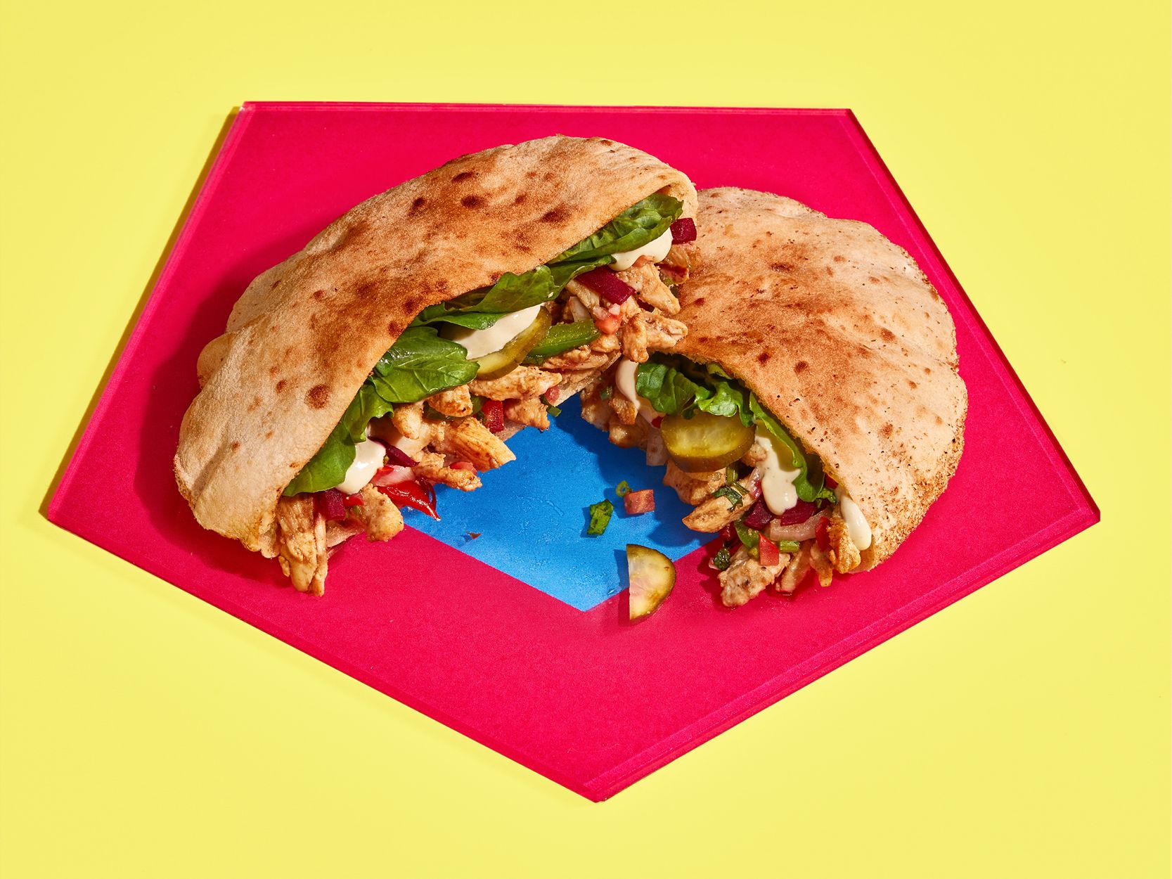 Chicken shawarma sandwich