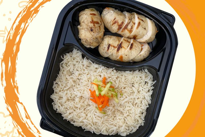Chicken Roll Meal with Vegetables