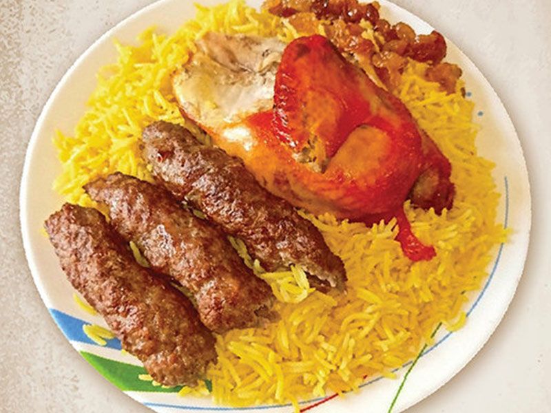 Quarter Chicken Breast With Kofta Meal