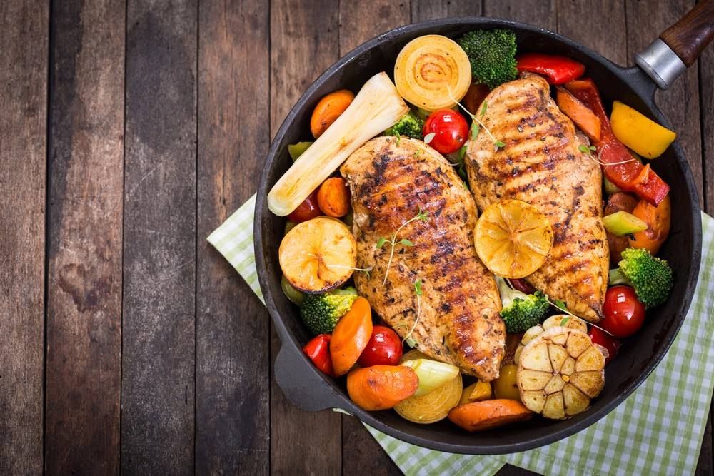 Grilled Chicken Breasts Meal
