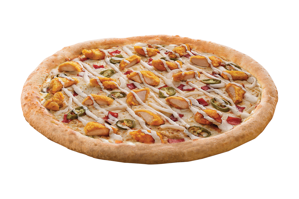 Bacon & Spicy Ranch Chicken Poppers Pizza