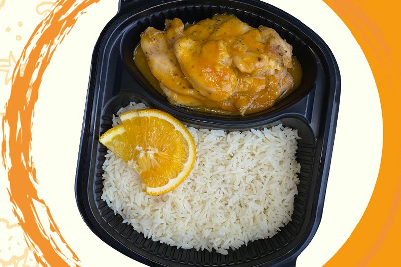 Chicken Meal with Orange Sauce