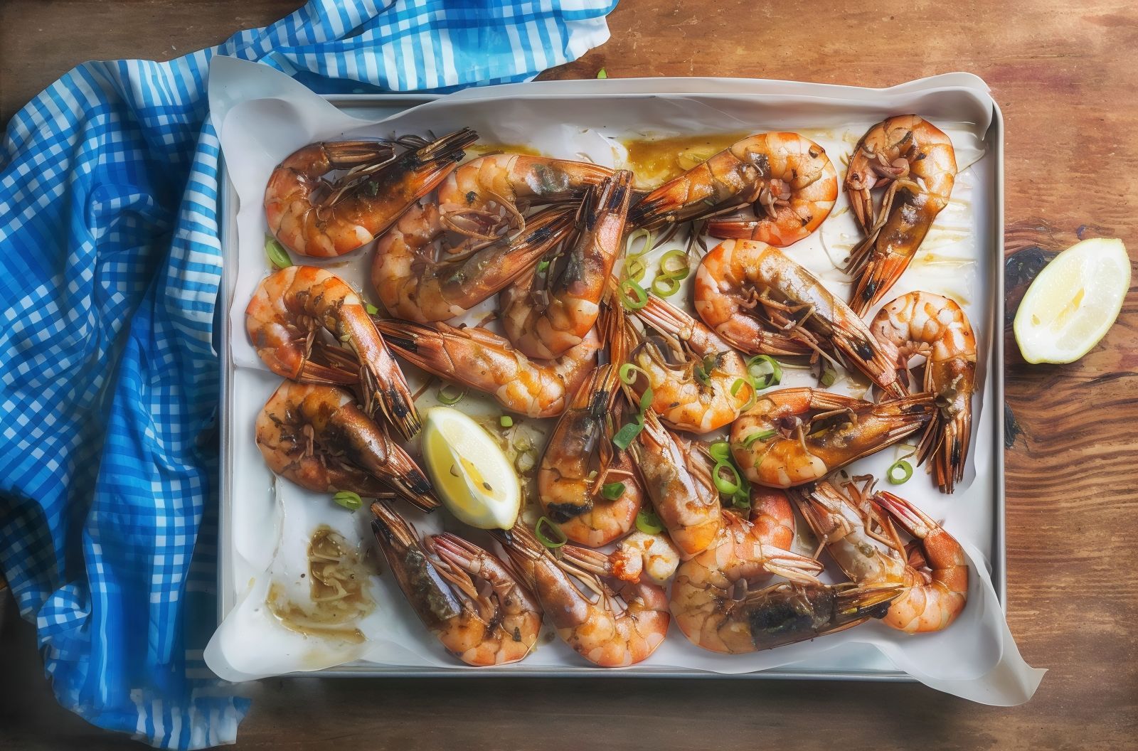 Medium Grilled Unpeeled Shrimp