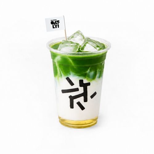 Banana Popcorn Matcha Latte