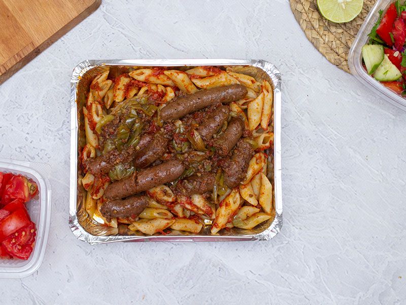 Special Pasta With Oriental Sausage Casserole