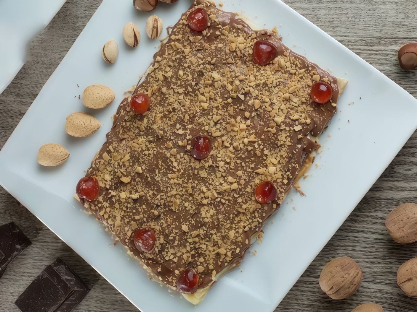 فطيرة شوكولاتة بالبندق