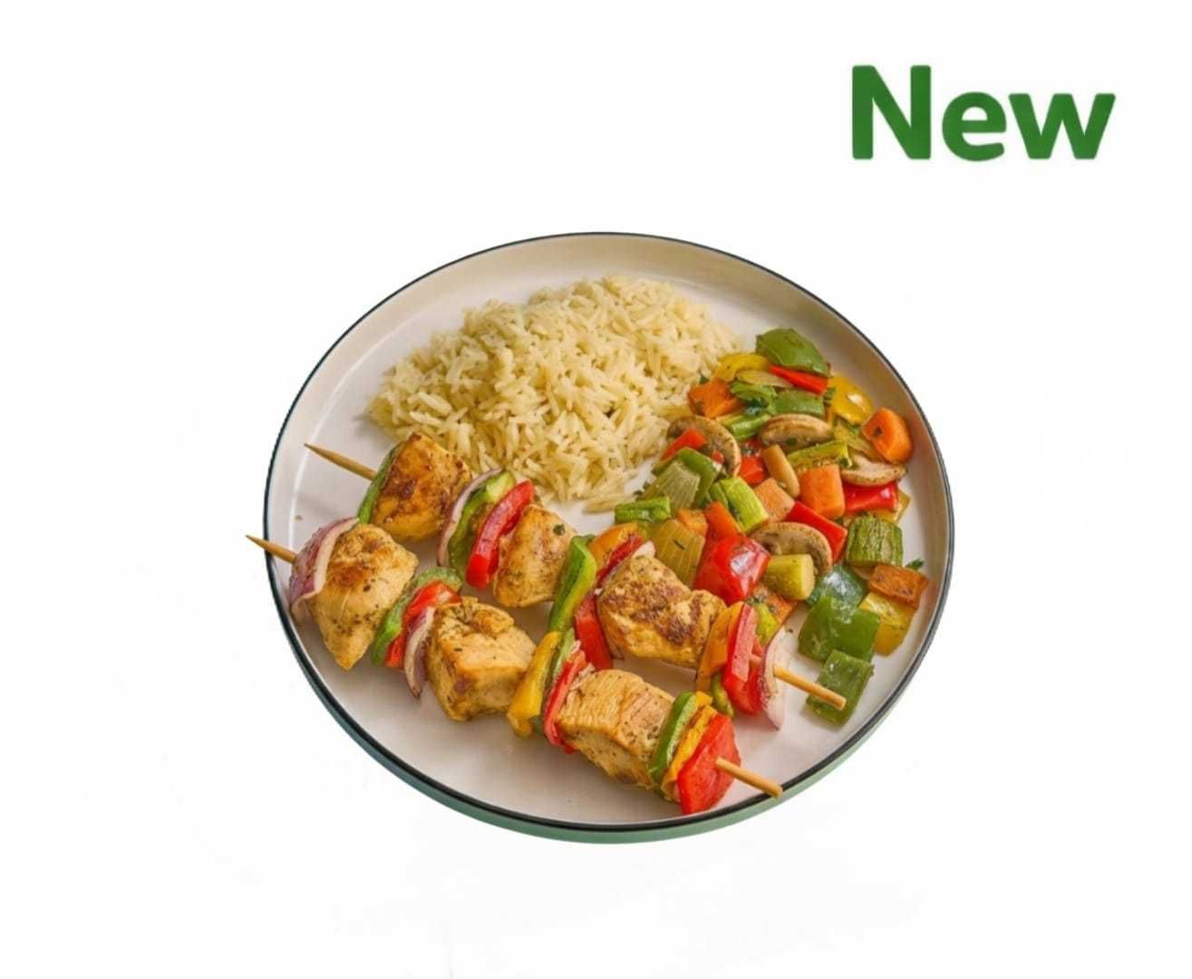 Grilled shish tawook chicken