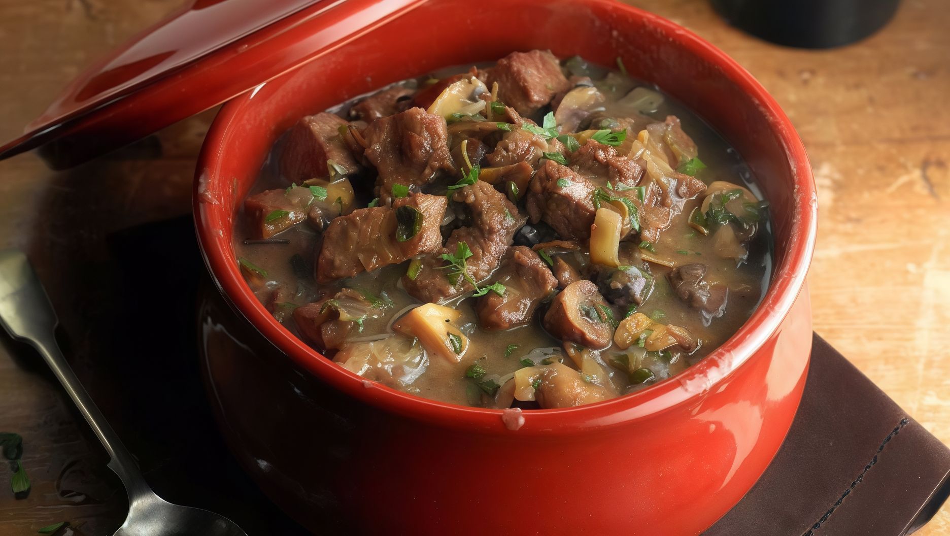Meat With Onion Casserole