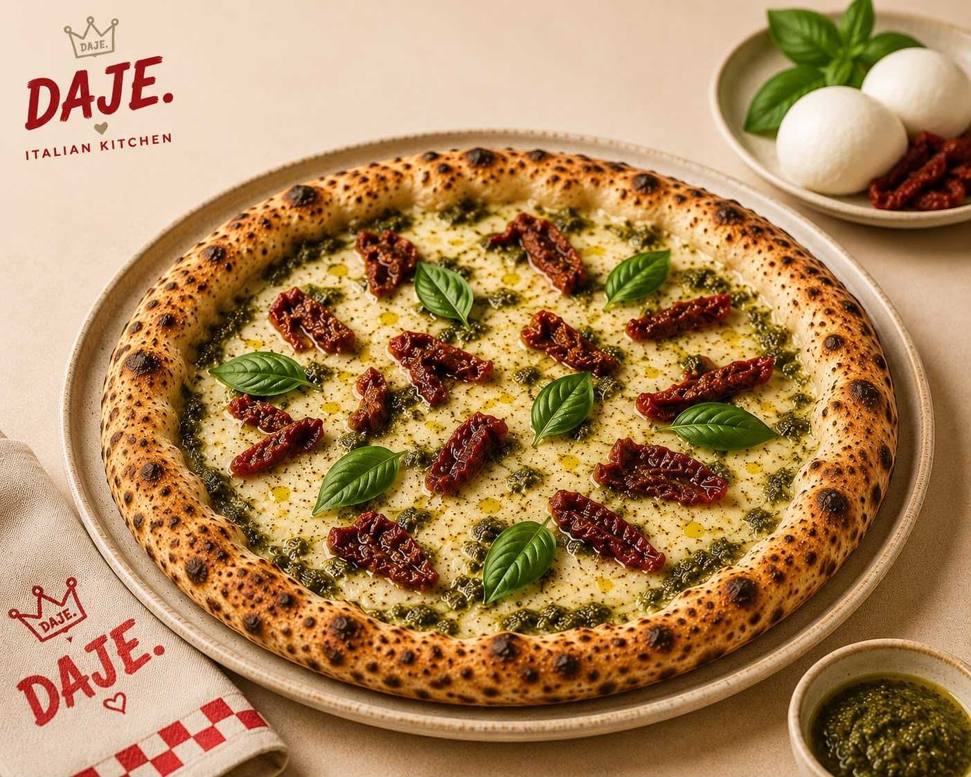 Pizza Pesto alla Creme