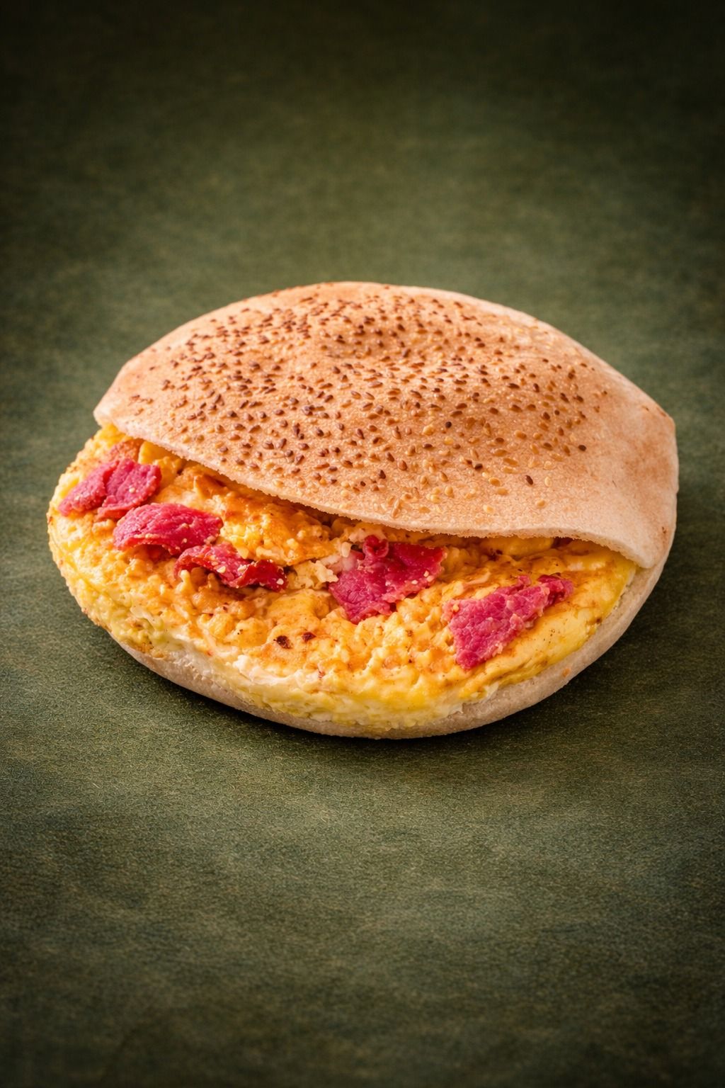 Pastrami Omelette Sandwich