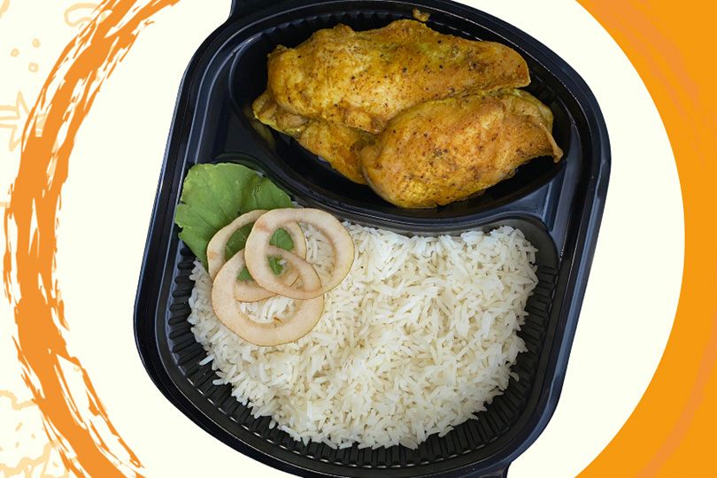 Chicken Curry and Pineapple Meal