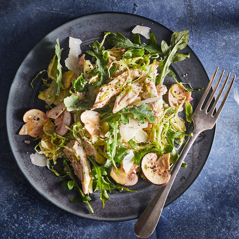 Chicken With Mushroom Salad