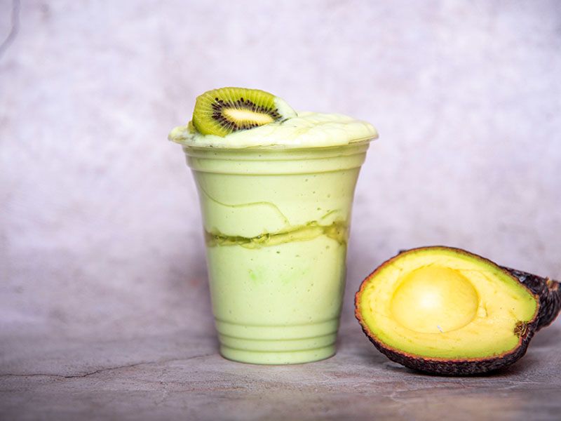 Avocado with Kiwi