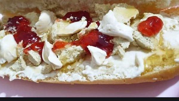 Cream and Jam Sandwich