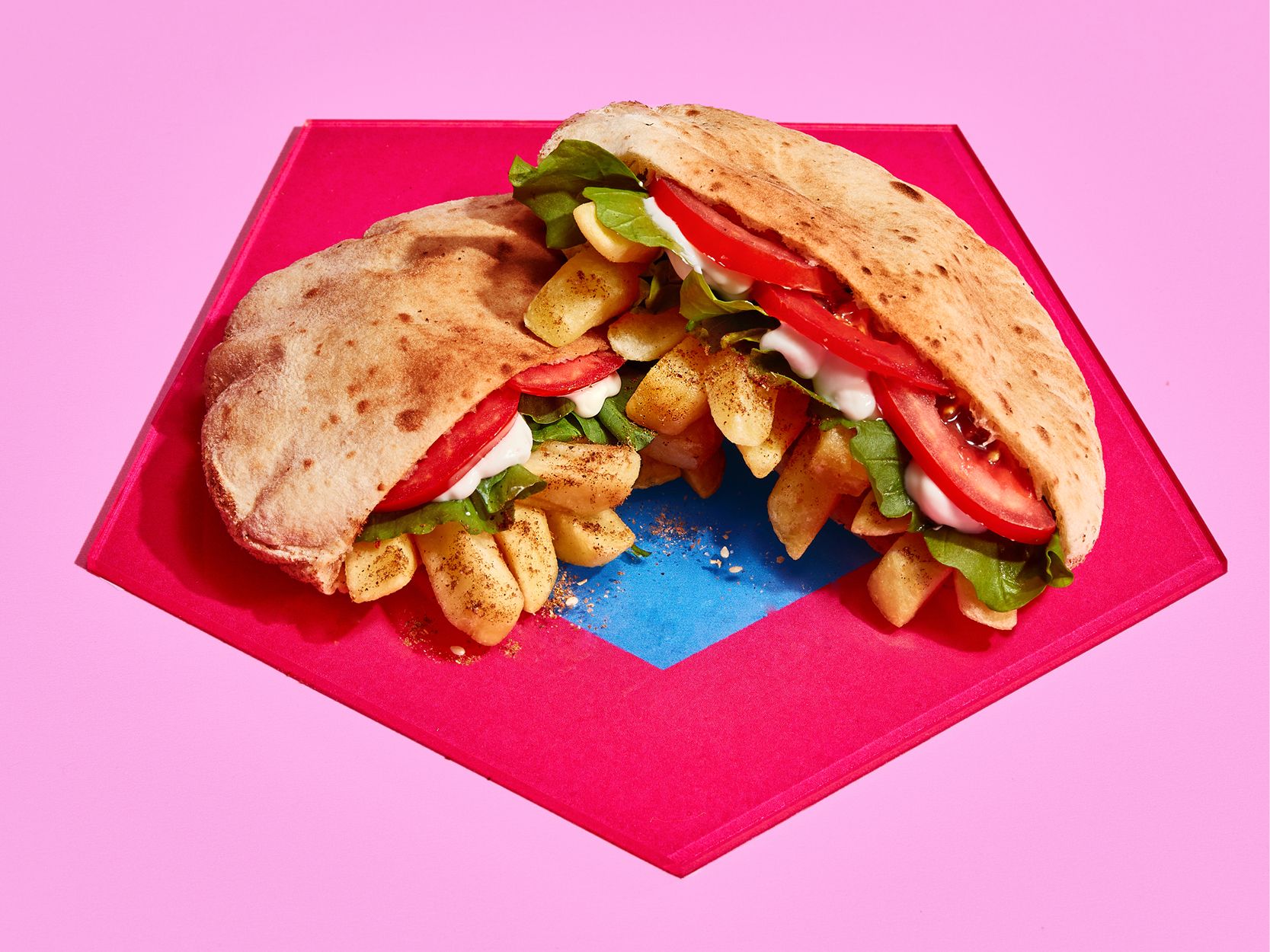Labna fries sandwich