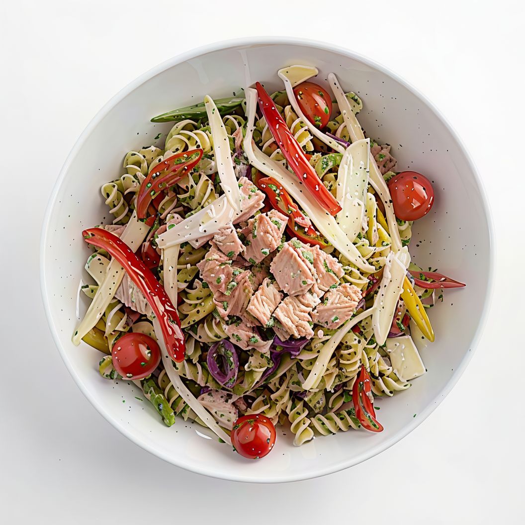 Fusilli Tuna Pesto Salad