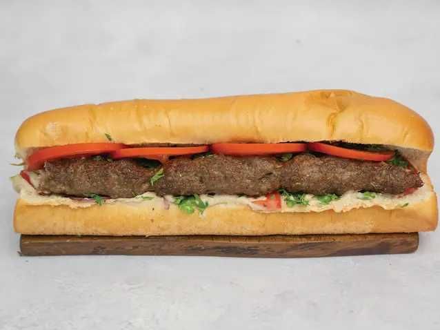 French Charcoal Kofta Sandwich