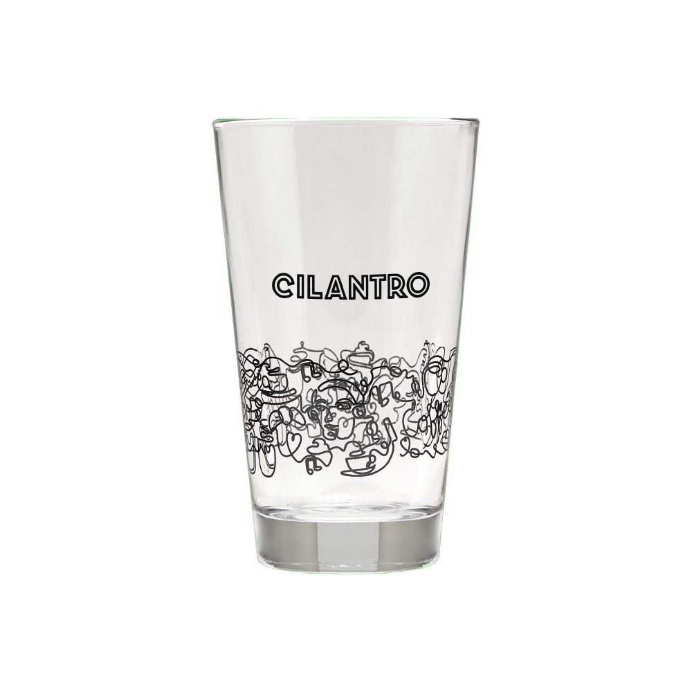 Doodled Glass Cup