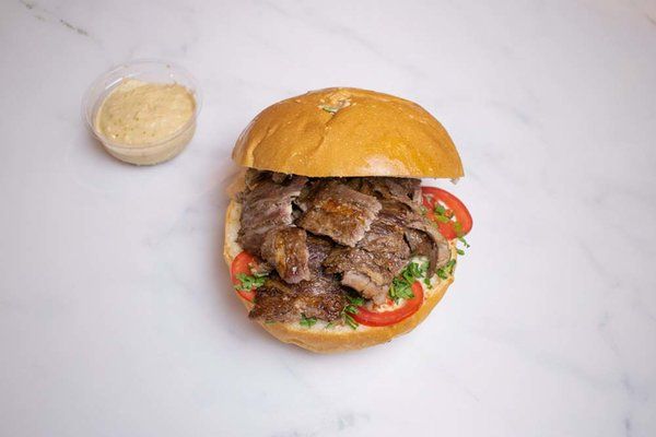 Beef shawarma bun