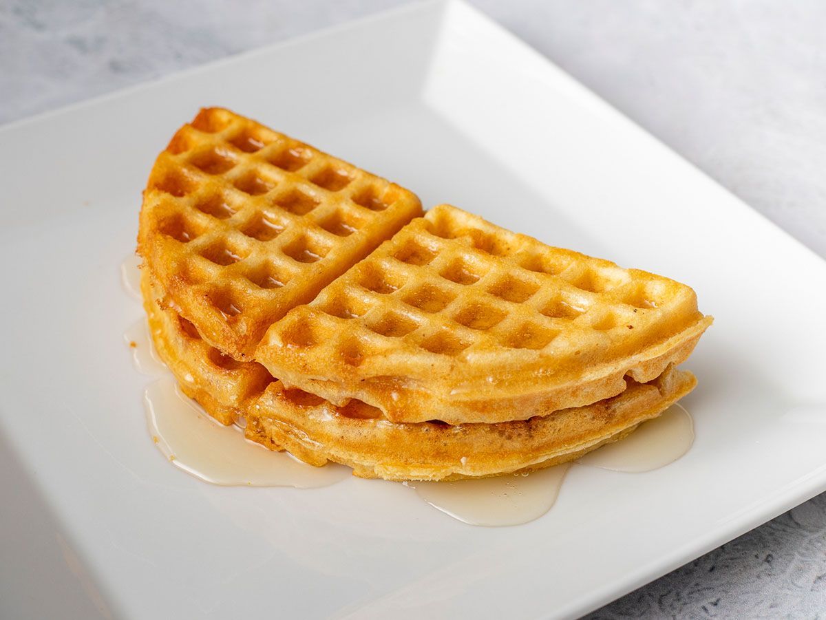Fruit Waffle With Honey
