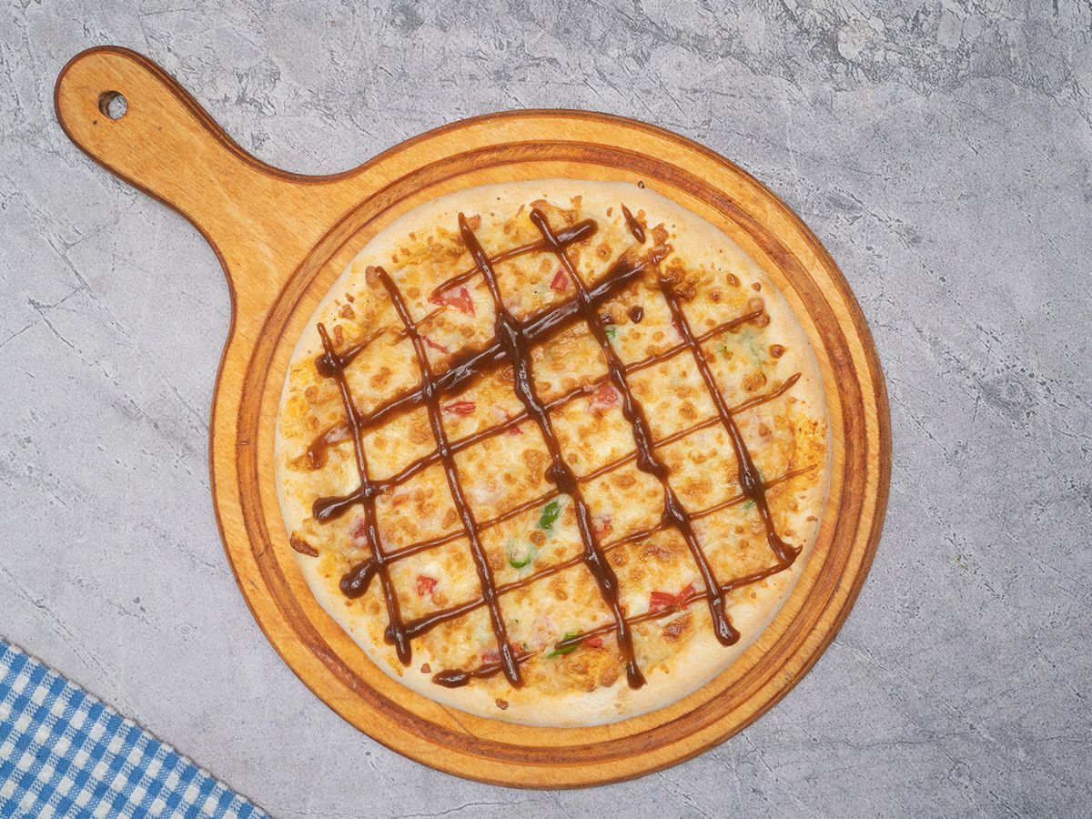 BBQ Chicken Pizza.