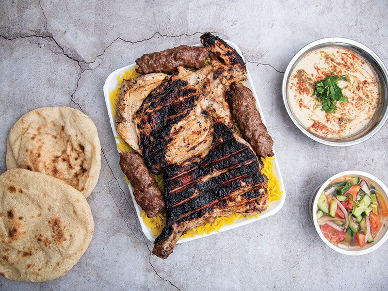 Half a chicken + kofta meal