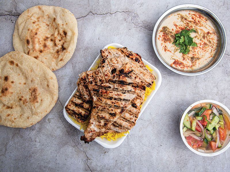 Quarter grilled banieh meal