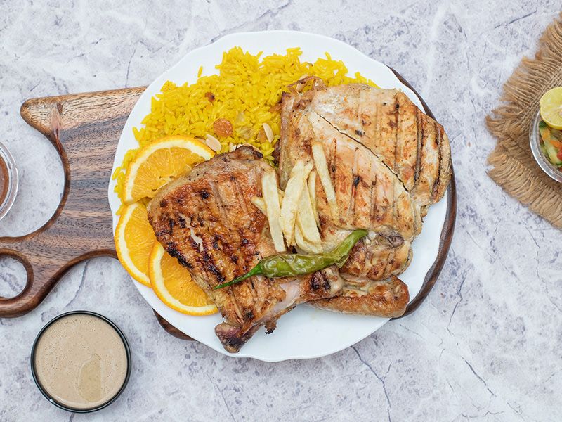 Half Grilled Chicken Meal