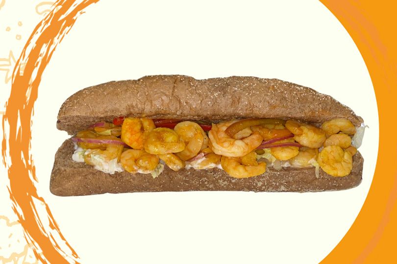 Shrimp Fajita Sandwich