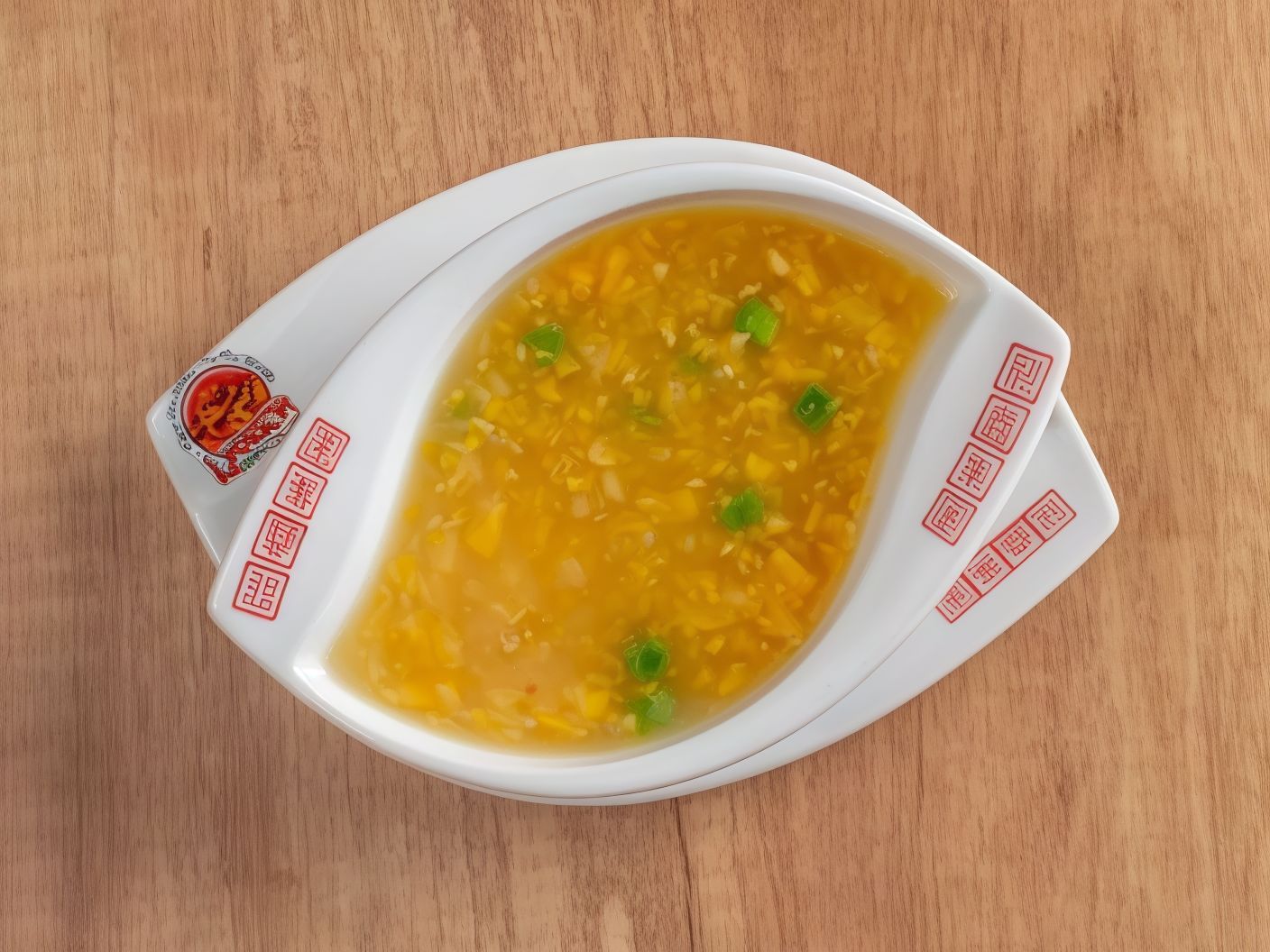 A 00 Sweet Corn Soup In Chinese Style