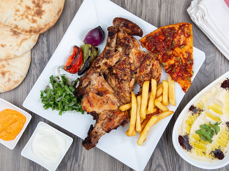 Half Grilled Chicken