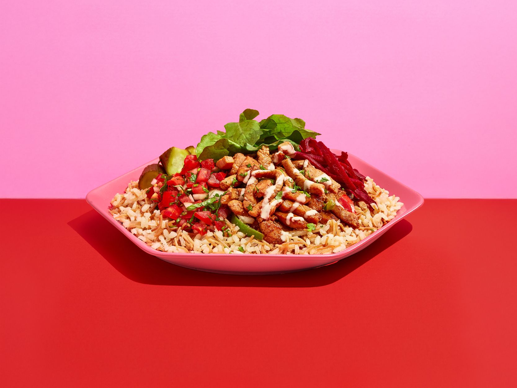 Chicken shawerma plate