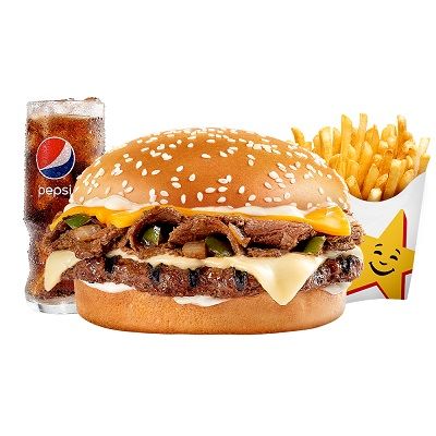 Cheese Steak Burger Combo