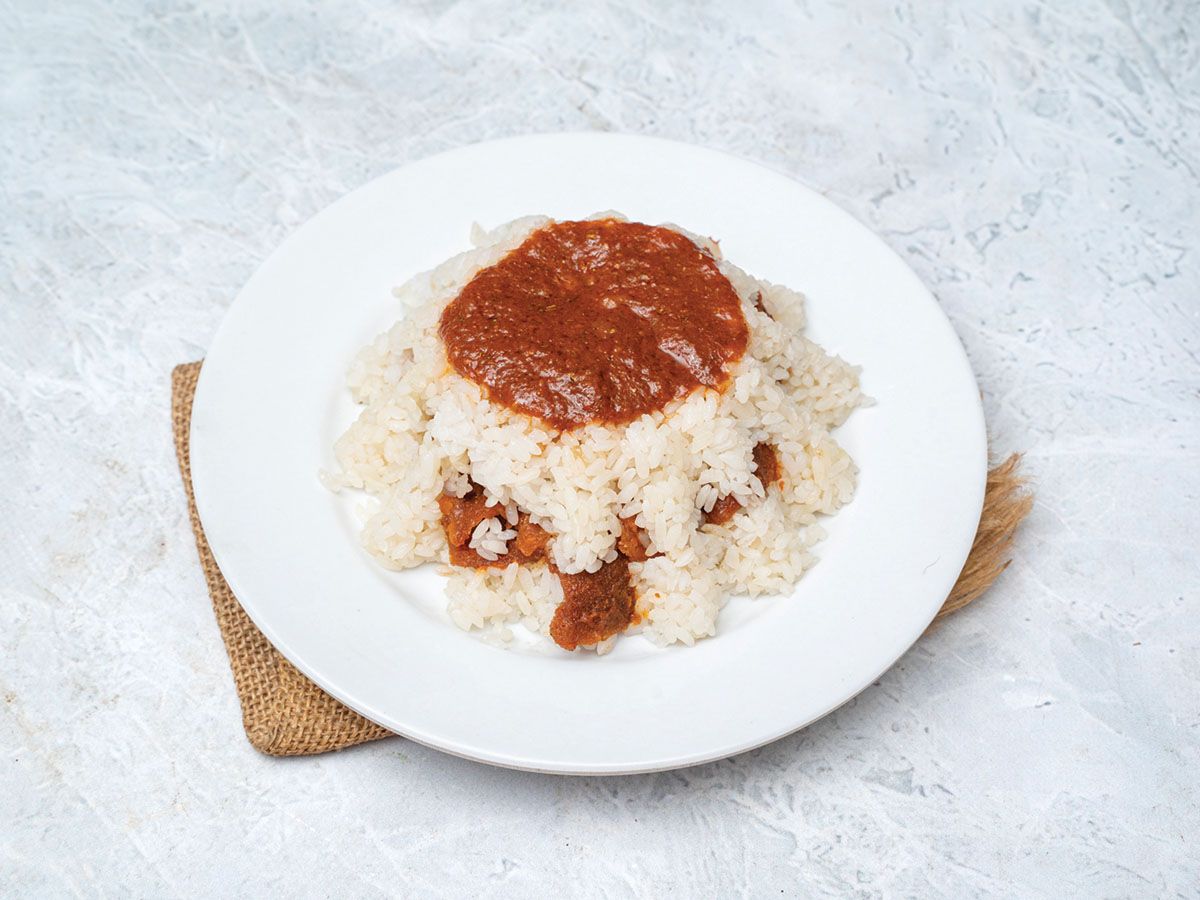 Fattah with vinegar and garlic