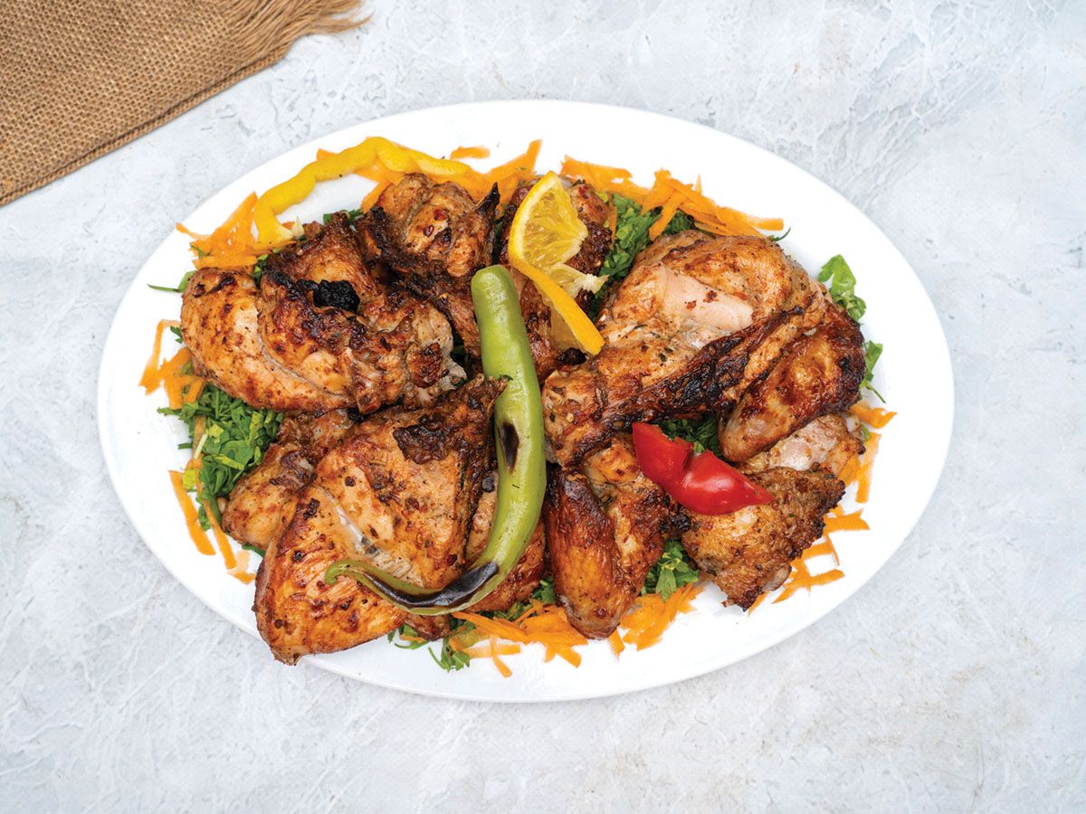Charcoal-Grilled Shish Chicken
