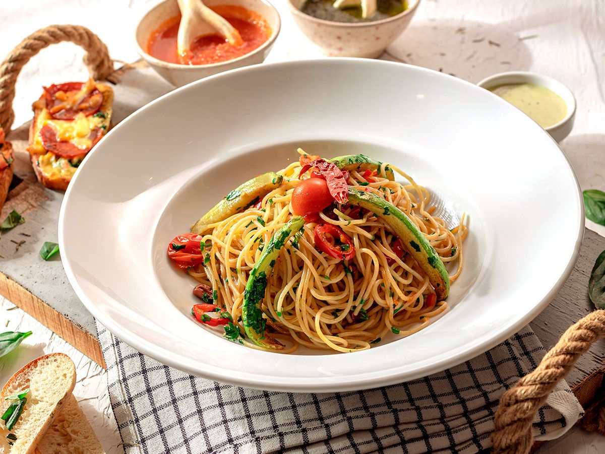 Aglio E Olio Con Verdure