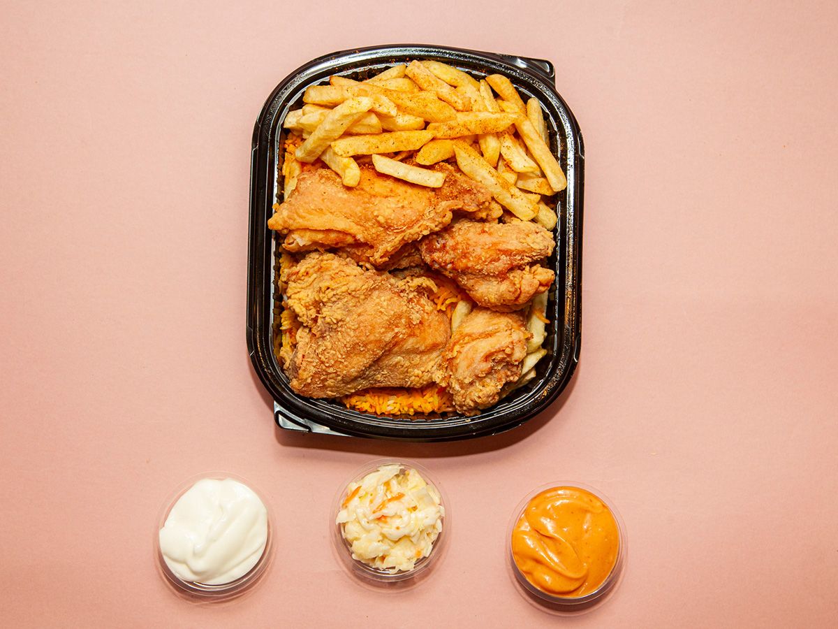 Half a chicken, 4 pieces broasted