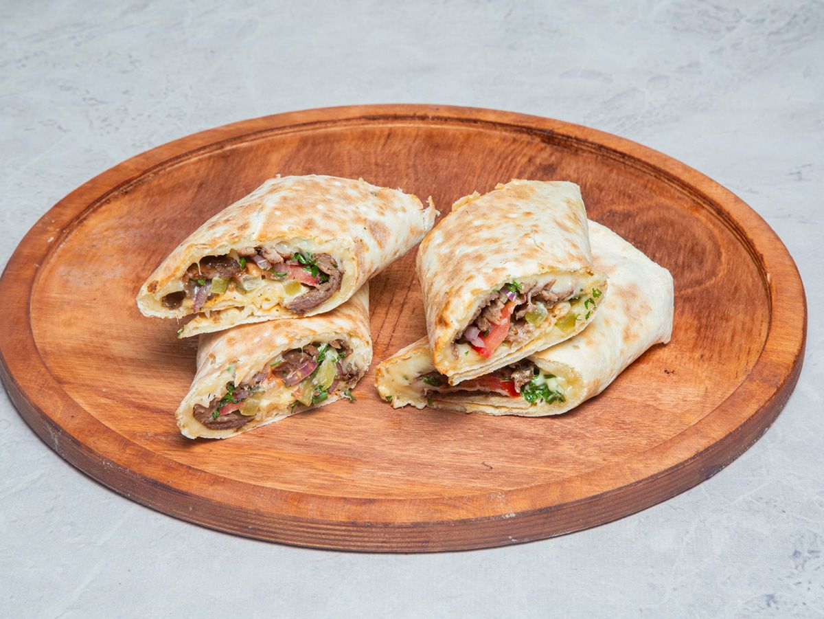 Oven-baked Meat Shawarma Sandwich