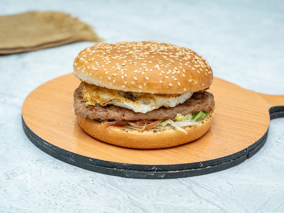 egg Meat burger
