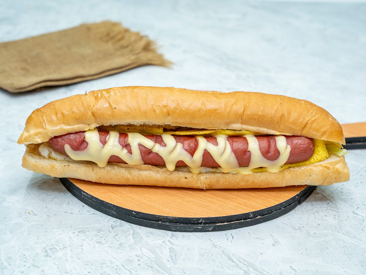 large Cheese and egg hot dog