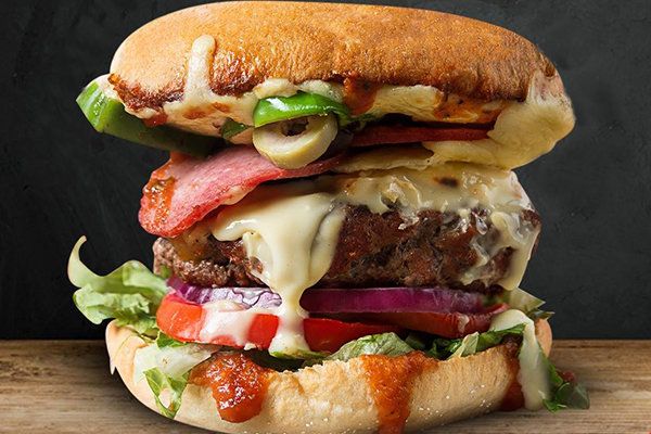Mega Beef Burger Sandwich