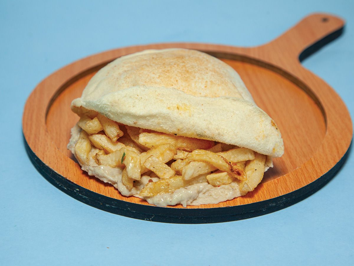 Potato with Baba Ghanoush Sandwich