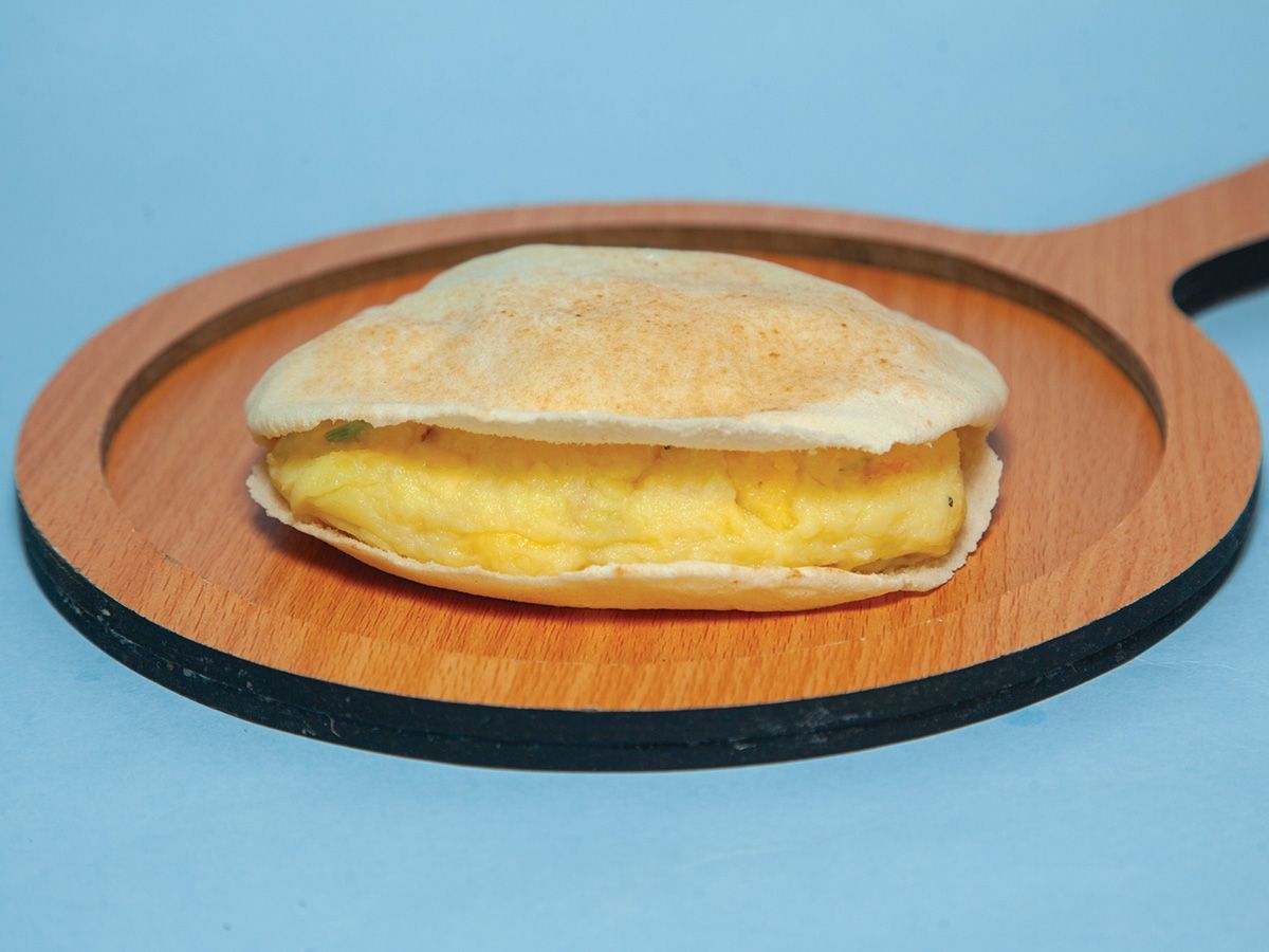 mashed sandwich with Boiled egg