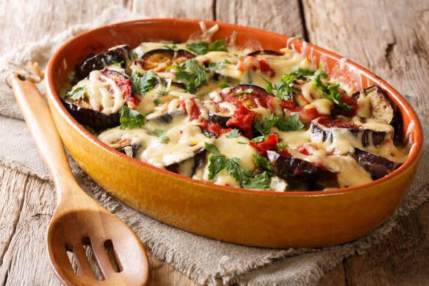 Roasted Aubergine Gratin Casserole