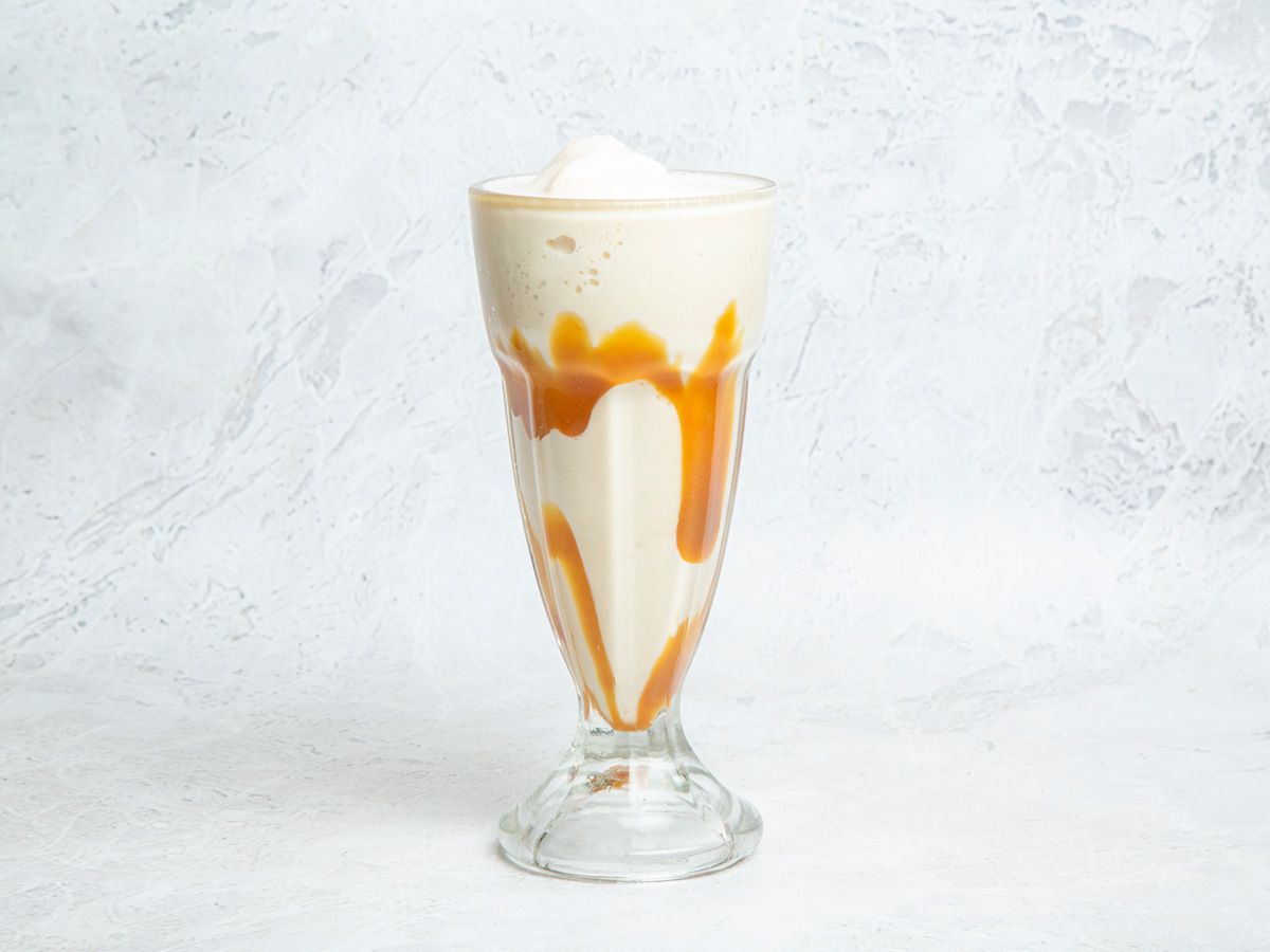 Banana With Caramel Milkshake