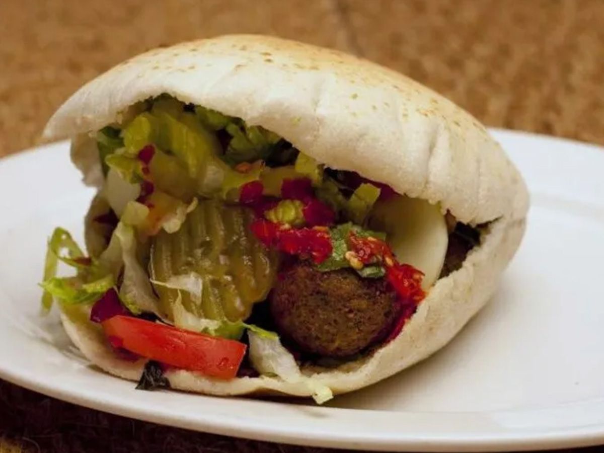 Falafel Stuffed With Baba Ghannoug