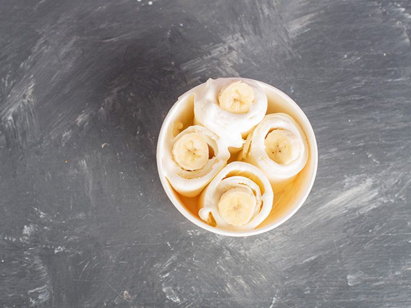 Banana Ice Cream Roll