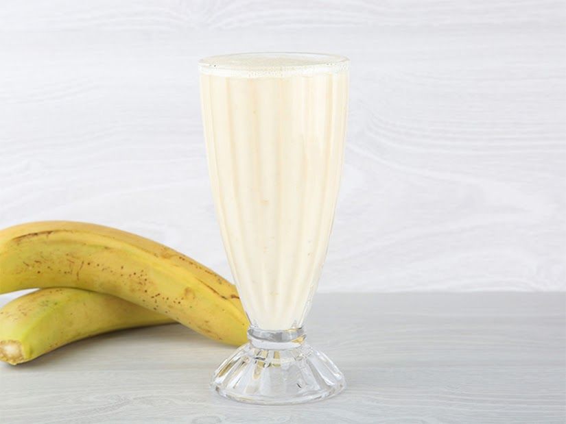 Banana with Milk Juice